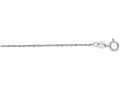 Finejewelers 10 Kt White Gold 10k 16 Inch 1.0mm Bright Cut Singapore Chain Necklace Spring Ring Clasp