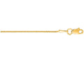 Finejewelers 10 Kt Yellow Gold 10k 16 Inch 1.0mm Bright Cut Round Wheat Chain Necklace With Lobster Clasp