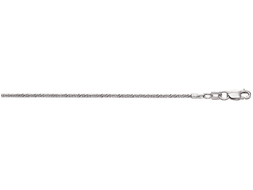 Finejewelers 10 Kt White Gold 10k 10 Inch 1.5mm Bright Cut Sparkle Chain Anklet With Lobster Clasp
