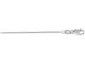 Finejewelers 10 Kt White Gold 10k 16 Inch 1.1mm Bright Cut Cable Chain Necklace With Lobster Clasp