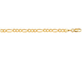 Finejewelers 10 Kt Yellow Gold 10k 8 Inch 4.0mm Bright Cut Royal Figaro Link Bracelet With Lobster Cla Sp