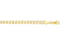 Finejewelers 10 Kt Yellow Gold 10k 20 Inch 5.30mm Bright Cut Curb Lite Chain Necklace With Lobster Clasp