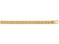 Finejewelers 10 Kt Yellow Gold 10k 7.25 Inch 7.0mm Byzantine Fancy Ladies Bracelet With Lobster Clasp