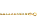 Finejewelers 14 Kt Yellow Gold 16 Inch Bright Cut Carded Pendant Rope Chain Necklace Spring Ring Clasp
