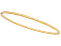 Finejewelers 14 Kt Yellow Gold 8 Inch 3.0mm Textured Round Tube Stackable Bangle