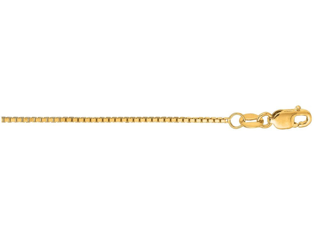 Finejewelers 14 Kt Yellow Gold 16 Inch 1.0mm Classic Box Chain Necklace With Lobster Clasp