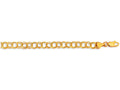 Finejewelers 14 Kt Yellow Gold 7.25 Inch Bright Cut Lite Charm Bracelet With Lobster Clasp