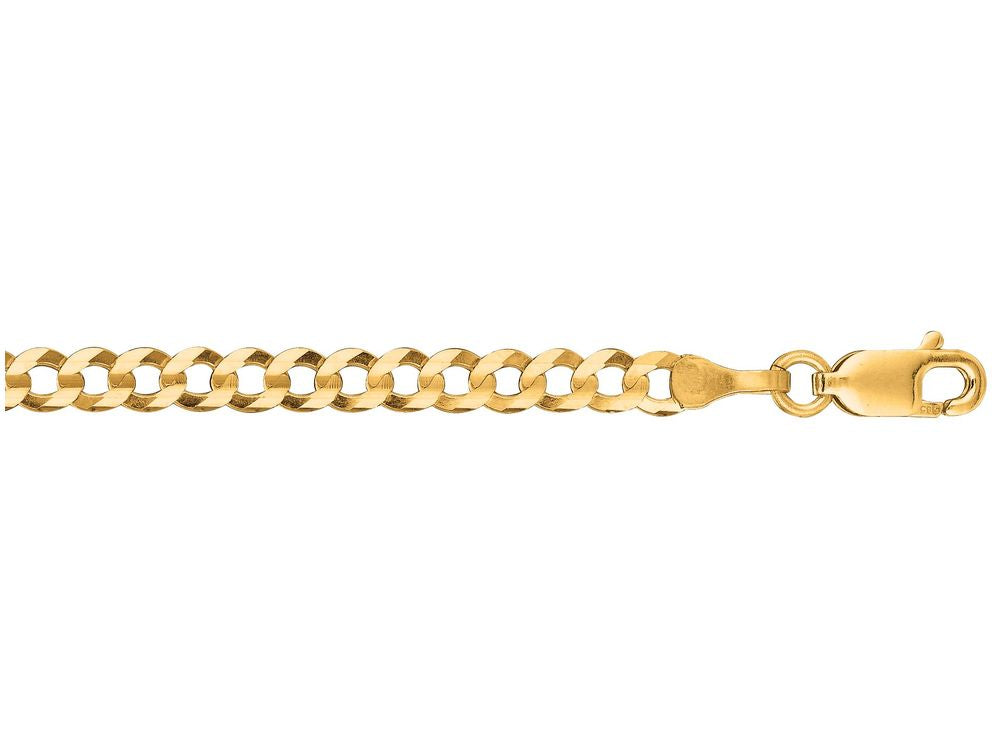 Finejewelers 14 Kt Yellow Gold 7 Inch 3.6mm Comfort Curb Bracelet With Lobster Clasp