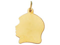 Finejewelers 14 Kt Yellow Gold Girl Head Charm
