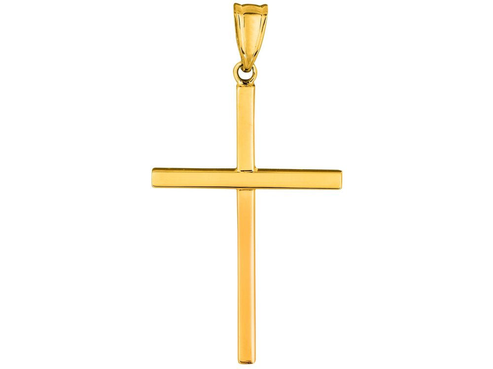 Finejewelers 14 Kt Yellow Gold All Small Cross Pendant Necklace 18 inch chain