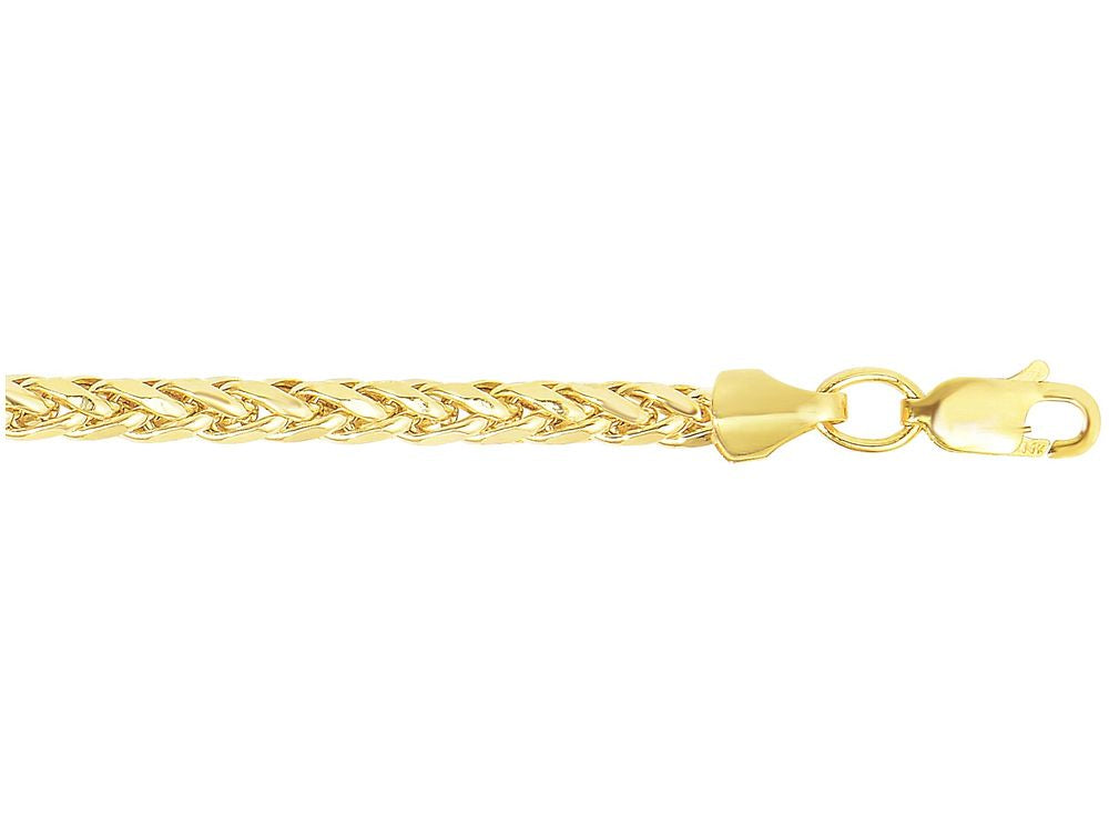 Finejewelers 14 Kt Yellow Gold 18 Inch 3.15mm Bright Cut Lite Franco Necklace With Lobster Clasp
