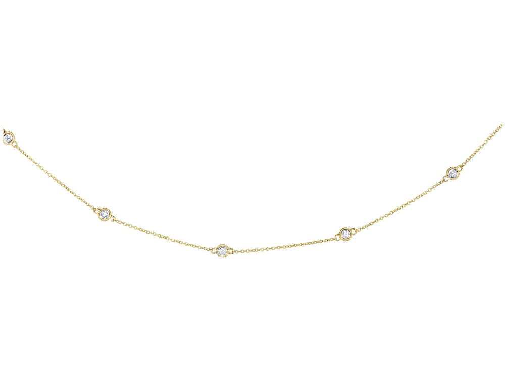 Finejewelers 14 Kt Yellow Gold 18 Inch 0.25ct Necklace