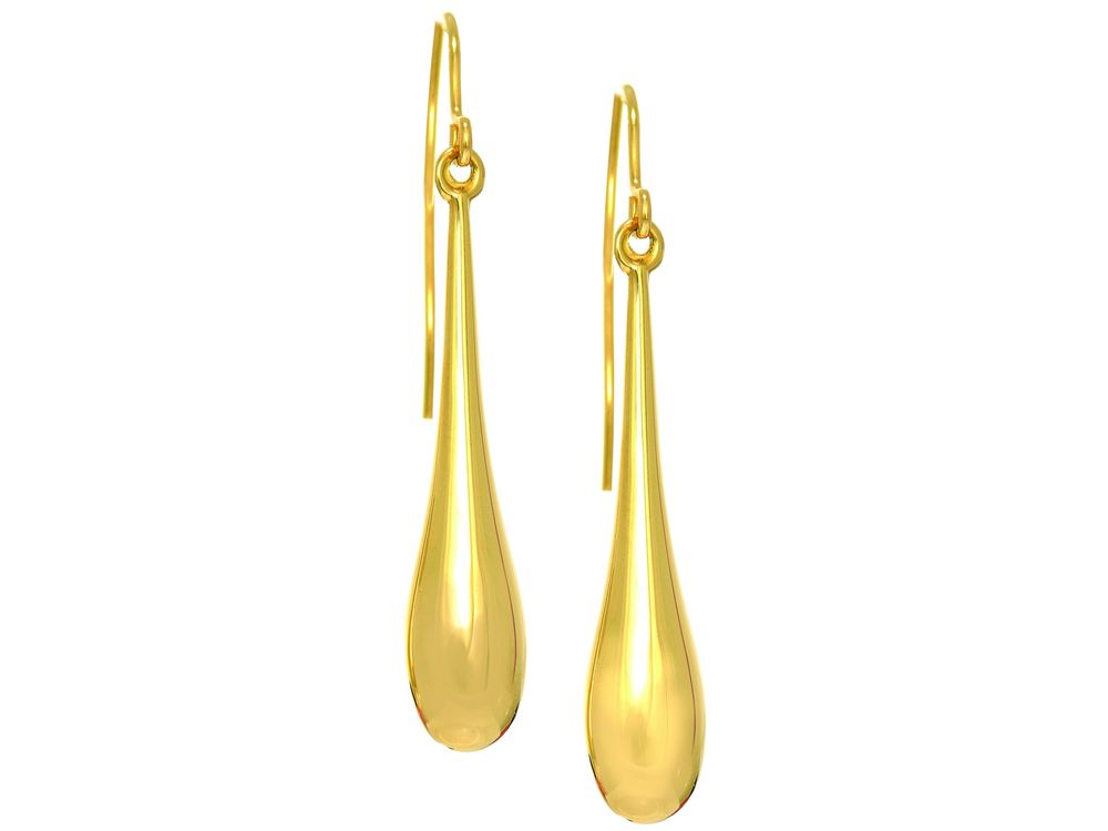 Finejewelers 14 Kt Yellow Gold All Long Puffed Teardrop Drop Earrings