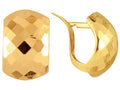 Finejewelers 14 Kt Yellow Gold Bright Cut Snuggable Earring