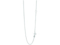 Finejewelers 14 Kt White Gold 18 Inch 1.1mm Bright Cut Cable Chain Necklace With Extender
