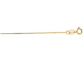 Finejewelers 14 Kt Yellow Gold 16 Inch 0.5mm Bright Cut Cable Link Chain Necklace With Spring Ring Clasp