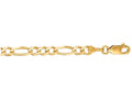 Finejewelers 14 Kt Yellow Gold 7 Inch 3.8mm Bright Cut Alternate 31 Classic Figaro Bracelet Chain L Obster Clasp