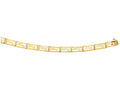 Finejewelers 14 Kt Yellow Gold 7.25 Inch Graduated Greek Key Fancy Bracelet With Box Catch Clasp