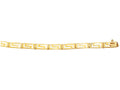 Finejewelers 14 Kt Yellow Gold 7.25 Inch Graduated Greek Key Fancy Bracelet With Box Catch Clasp