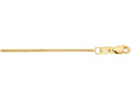 Finejewelers 14 Kt Yellow Gold 16 Inch 1.0mm Bright Cut Gourmette Chain Necklace With Lobster Clasp