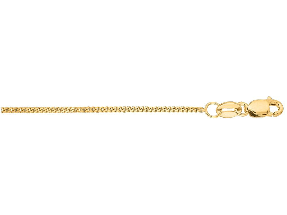 Finejewelers 14 Kt Yellow Gold 16 Inch 1.0mm Bright Cut Gourmette Chain Necklace With Lobster Clasp