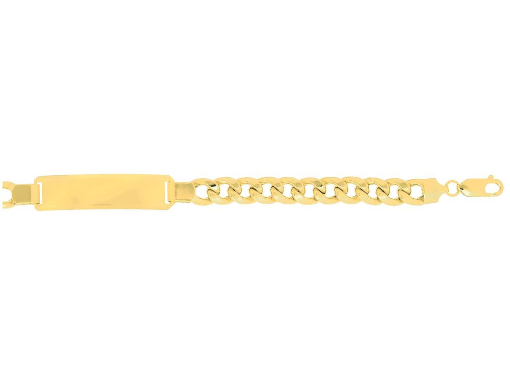 Finejewelers 14 Kt Yellow Gold 8.5 Inch 7.8mm Lite Miami Cuban Link Id-bracelet With Lobster Clasp