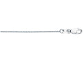 Finejewelers 18 Kt White Gold 16 Inch 0.6mm Classic Box Chain Necklace With Lobster Clasp.