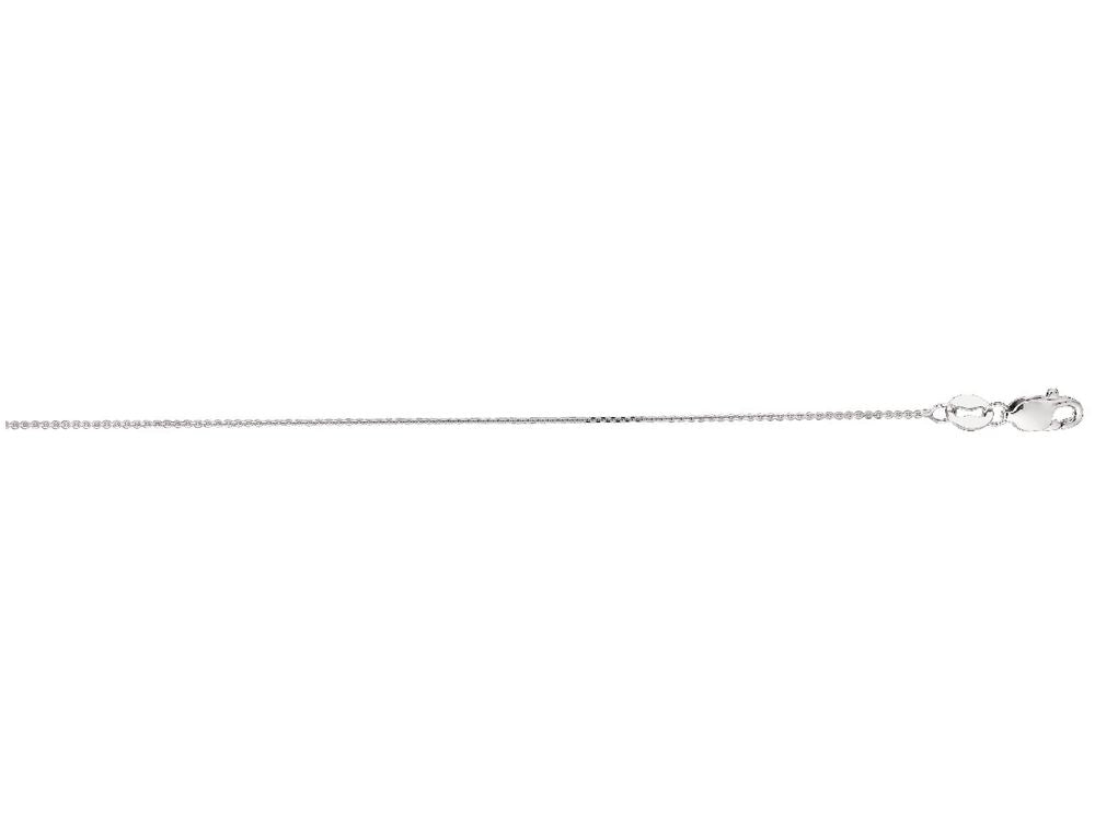 Finejewelers 18 Kt Yellow Gold 16 Inch 0.9mm Bright Cut Oval Cable Chain Necklace With Lobster Clasp