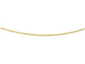 Finejewelers 14 Kt Yellow Gold 16 Inch 3.5mm Bright Cut Oval Texturedd Link Chain Necklace Lobster Clasp