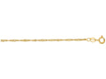 Finejewelers 14 Kt Yellow Gold 16 Inch 1.5mm Classic Singapore Chain Necklace With Lobster Clasp