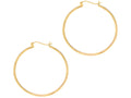 Finejewelers 14 Kt Yellow Gold 1.5x40mm Round Tube Hoop Fancy Earrings