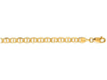 Finejewelers 14 Kt Yellow Gold 7 Inch 4.5mm Bright Cut Mariner Link Bracelet Chain With Lobster Clasp
