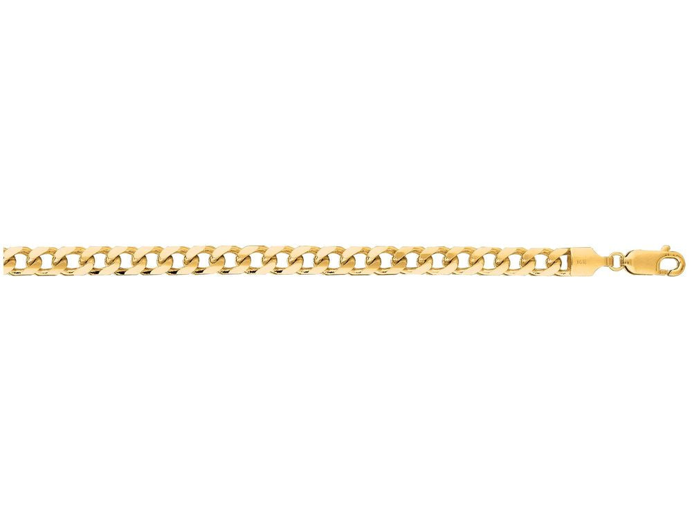 Finejewelers 14 Kt Yellow Gold 8.50 Inch 4.4mm Bright Cut Miami Cuban Link Bracelet Chain With Lobster Cla Sp