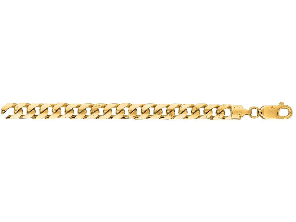 Finejewelers 14 Kt Yellow Gold 8.50 Inch 5.8mm Bright Cut Miami Cuban Link Bracelet Chain With Lobster Cla Sp