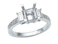 Finejewelers Baguette Diamonds Engagement Ring
