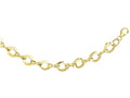 Finejewelers 14 Kt Yellow Gold 7.5 Inch 8-6mm Alternate Twist Ed Open Ovalbright Cut Infinity Link Fancy Bra Celet