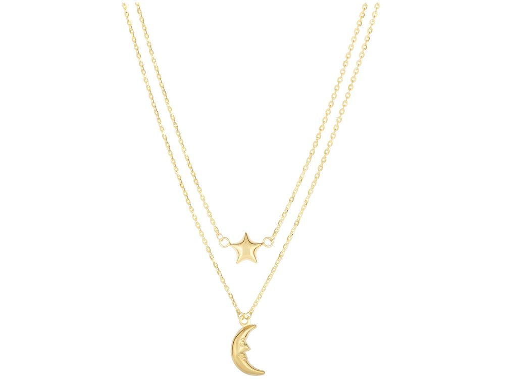 Finejewelers 14 Kt Yellow Gold 18 Inch 12-1.2mm Quarter Puff M Oon5 Point Puff Star On Fancy Oval Link Single In To Doub