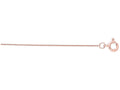 Finejewelers 14 Kt Rose Gold 16 Inch 0.45mm Classic Box Chain Necklace With Spring Ring Clasp.