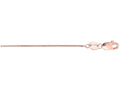 Finejewelers 14 Kt Rose Gold 18 Inch .6mm Pink Box Chain Necklace with Lobster Lock