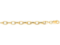 Finejewelers 14 Kt Yellow Gold 7 Inch 4.6mm Bright Cut Oval Rolo Bracelet Chain With Lobster Clasp