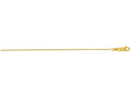 Finejewelers 14 Kt Yellow Gold 16 Inch 0.7mm Bright Cut Round Cable Link Chain Necklace Lobster Clasp
