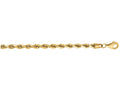 Finejewelers 14 Kt Yellow Gold 7 Inch 4.0mm Solid Bright Cut Royal Rope Bracelet Chain With Lobster Clasp