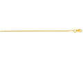 Finejewelers 14 Kt Yellow Gold 18 Inch 0.6mm Non-bright Cut Round Wheat Chain Necklace With Lobster Clasp
