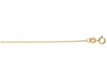 Finejewelers 14 Kt Yellow Gold 16 Inch 1.5mm Non-bright Cut Bead Chain Necklace With Lobster Clasp