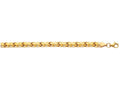 Finejewelers 14 Kt Yellow Gold 7.25 Inch Textured Weaved Fancy Bracelet With Pear Shape Clasp