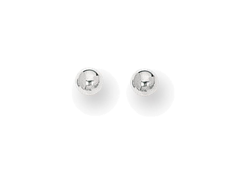 Finejewelers 14 Kt White Gold 5.0mm Ball Post Earring