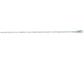 Finejewelers 14 Kt White Gold 16 Inch 1.5mm Alternate Round Long Rectangular Shaped Bead Chain Necklace