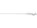 Finejewelers 14 Kt White Gold 16 Inch 0.8mm Bright Cut Cable Link Chain Necklace With Lobster Clasp