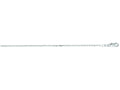 Finejewelers 14 Kt White Gold 16 Inch 1.4mm Bright Cut Cable Link Chain Necklace With Lobster Clasp