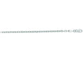 Finejewelers 14 Kt White Gold 18 Inch 3.1mm Bright Cut Cable Link Chain Necklace With Lobster Clasp